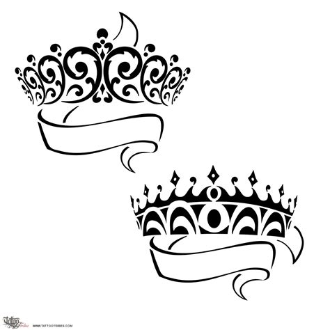 Princess Crown Drawing Tattoo