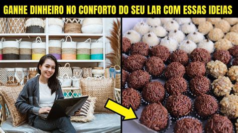 10 Ideias de PEQUENOS NEGÓCIOS para começar em casa YouTube