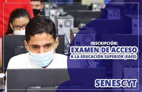 Inscripci N Senescyt Eaes Examen De Acceso A La Educaci N Superior