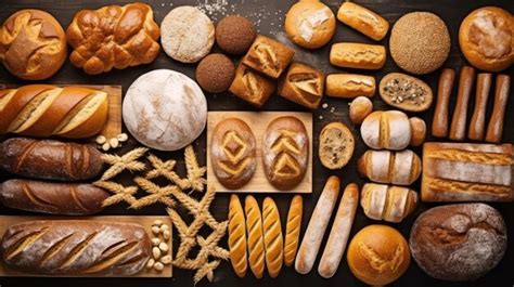 Premium AI Image | Different types of bread in the bakery Various ...