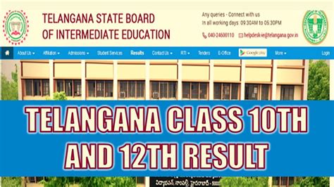 Telangana Board Class 10th And 12th Result 2024 Ts Ssc And Inter