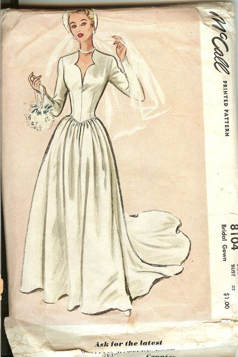 Mccalls Vintage Wedding Dress Patterns Vanessaeliska