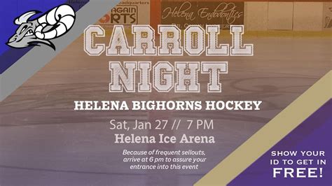 Helena Bighorns Hockey Night | Carroll College