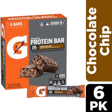 Gatorade® Chocolate Chip Protein Bars, 6 ct - Dillons Food Stores