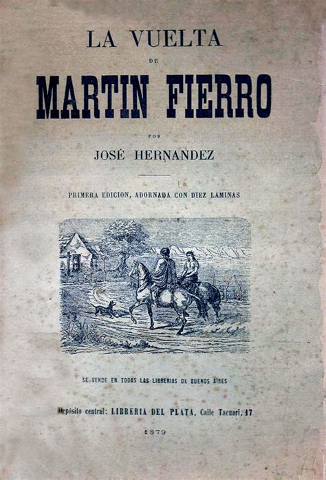 La Vuelta De Mart N Fierro Portada Jos Hern Ndez