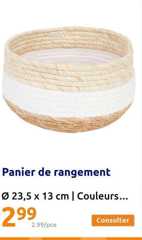 Promo Panier De Rangement Chez Action Icatalogue Fr