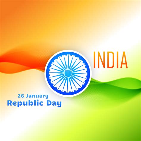 tri color indian flag design for republic day 458420 Vector Art at Vecteezy