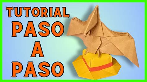 Pterodactilo De Papel Origami Nivel Medio Youtube