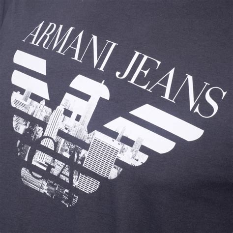 Buy Armani Jeans Crew Neck T Shirt With Printed Logo