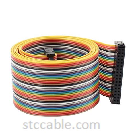 Mm Pin Way Female To Female Connector Idc Flat Rainbow Ribbon