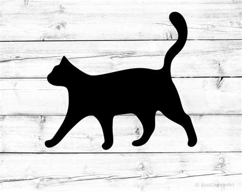 Halloween Black Cat Svg Spooky Sign Svg Black Cat Svg File For Etsy