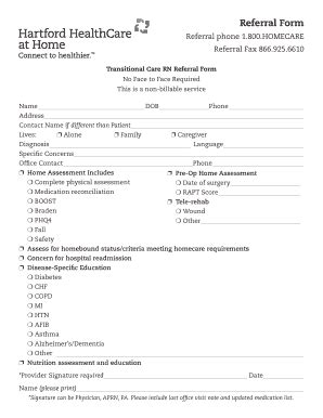 Referral Form Make Complete With Ease Airslate Signnow