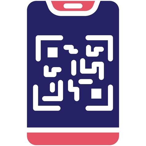 Ilustración del icono vectorial de escaneo de código qr del conjunto de