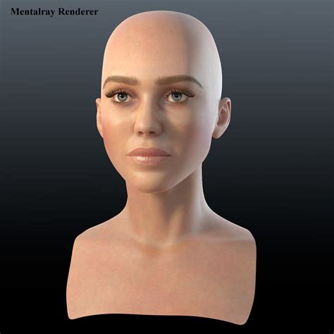 3d Head Woman 1