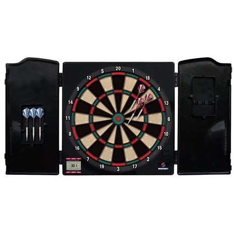 Sportcraft Xenon Electronic Dart Board and Cabinet Set - Fitness ...