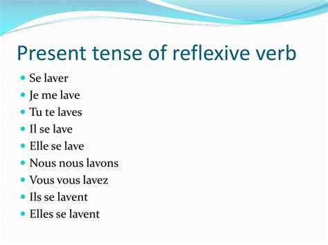 Ppt Reflexive Verbs Powerpoint Presentation Free Download Id3385001