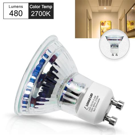 Lohas Gu10 2700k Led Bulbs 60 Watt Mr16 Gu10 Base Halogen Bulb