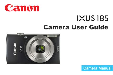 Canon IXUS 185 Instruction or User’s Manual Available for Download [PDF ...