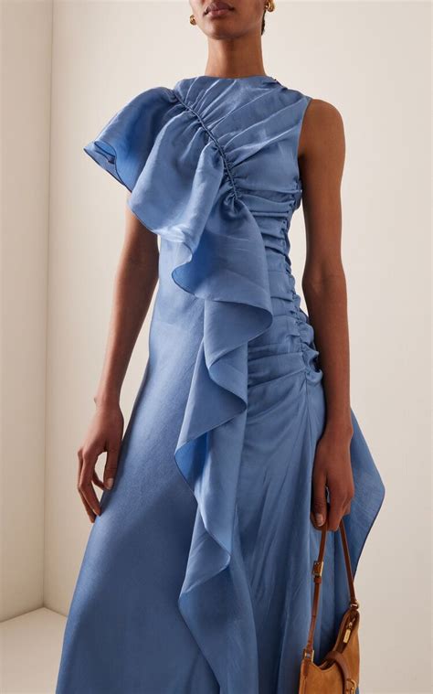 Lali Ruffled Maxi Dress By Ulla Johnson Moda Operandi Ruffled Maxi