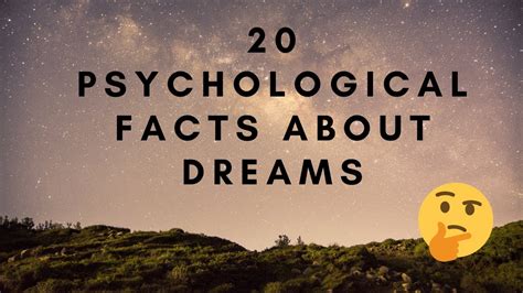 20 Psychological Facts About Dreams Dream Facts Psychology Facts Youtube