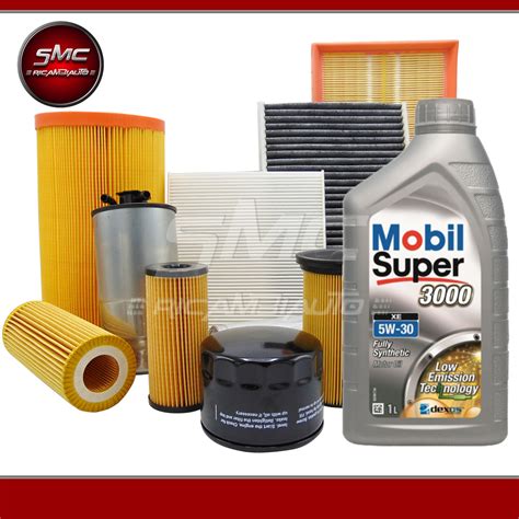 KIT TAGLIANDO 4 FILTRI MERCEDES CLASSE C 220CDI W203 6LT MOBIL 5W30