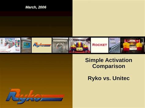 Ppt Simple Activation Comparison Ryko Vs Unitec Dokumentips