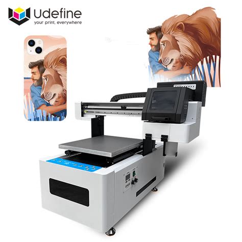 Udefine Uv Flatbed Printing Machine Varnish Printing With Double Heads