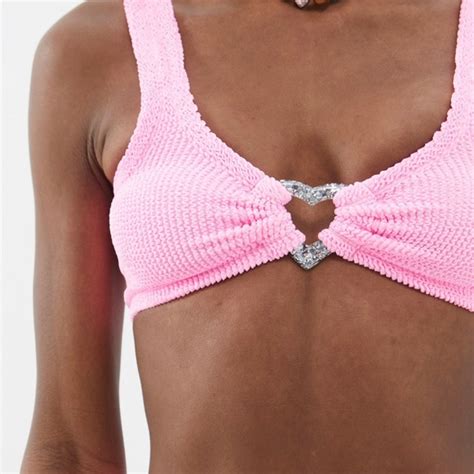 Hunza G Swim Hunza G Jessica Bikini In Bubblegum Pink One Size