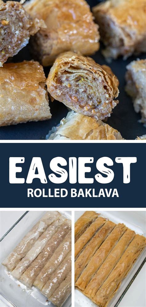 Easiest Rolled Baklava Recipe Mom S Dish