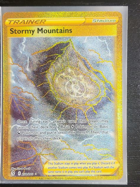 Pok Mon Tcg Stormy Mountains Evolving Skies Holo Secret Rare Ebay