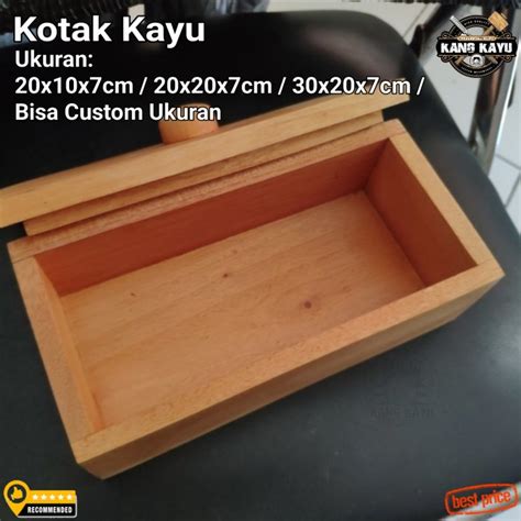 Jual Kotak Kayu Multifungsi Wooden Storage Box Serbaguna Shopee Indonesia