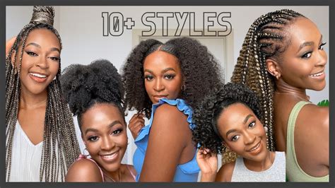 10 Different Ways To Style Your Natural Hair Save This For Later Youtube