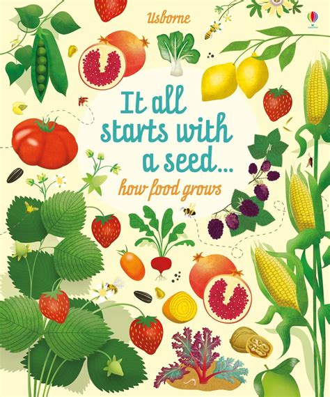 It all starts with a seed Book - Usborne Children's Books - Salago Totnes