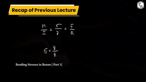 Solution Bending Stresses In Beams Part Lec Class Notes Studypool