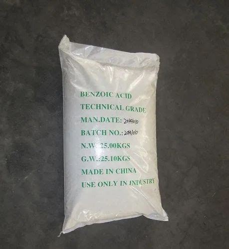 Benzoic Acid Packaging Size Kg Bag At Rs Kg In Valsad Id