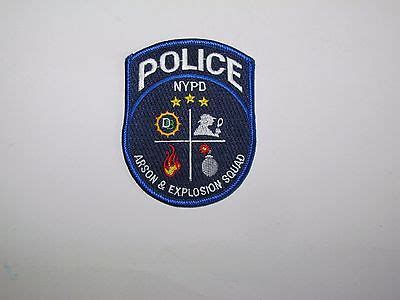 NYC New York City Police NYPD Arson & Explosion Detective Bureau Patch ...