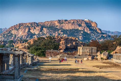 Ancient Vijayanagara Empire Civilization Ruins of Hampi, Karnataka, India Editorial Stock Photo ...