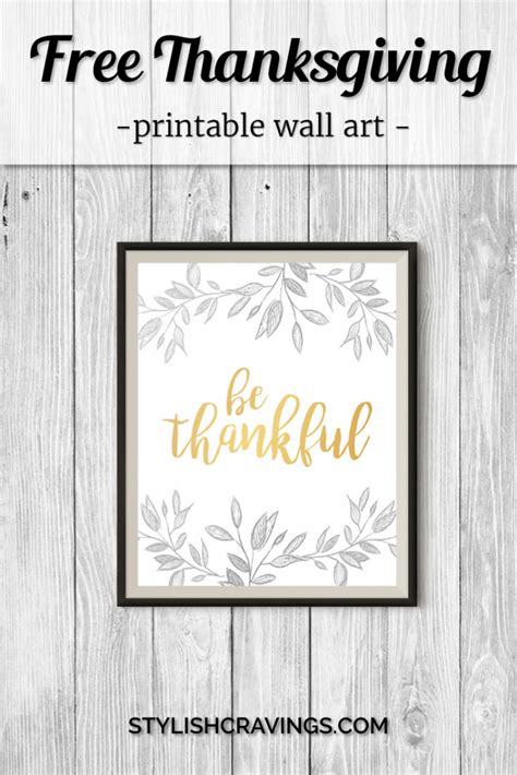 Free Thanksgiving Printable Wall Art Thanksgiving Travel, Thanksgiving ...