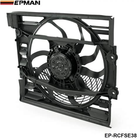 EPMAN Replacement AC Radiator Condenser Cooling Fan Assembly For BMW