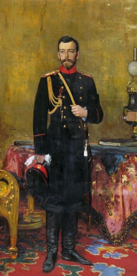 Zar Nicolás II Romanov Emperador de Rusia 1895 Iliá Repin Rusia