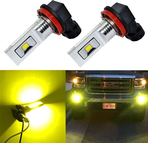 Alla Lighting H Led Fog Lights Super Bright Lumens High Power