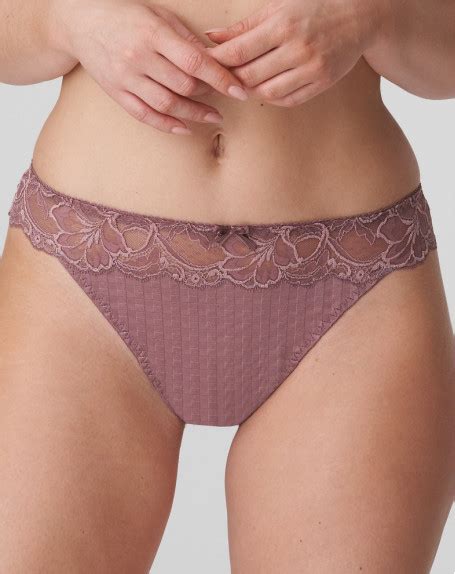 Thong Prima Donna Madison Satin Taupe