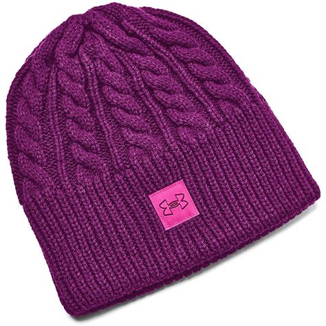 Under Armour Womens Halftime Cable Knit Beanie Academy