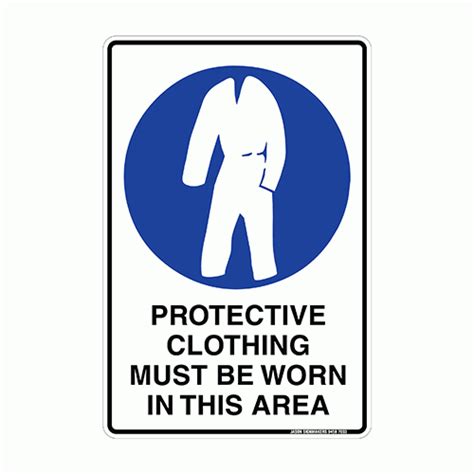 Protective Clothing Mandatory Sign Metal Jason Signs