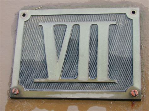 Image*After : photos : house number roman numerals 7 vii