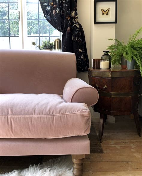 One Pink Velvet Sofa Styled Three Ways Hornsby Style