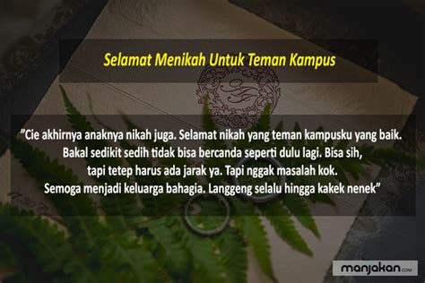 30 Ucapan Selamat Menikah Untuk Teman Dan Sahabat Penuh Makna