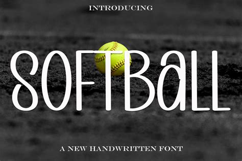 Softball Font By Putrasyahreza00 · Creative Fabrica