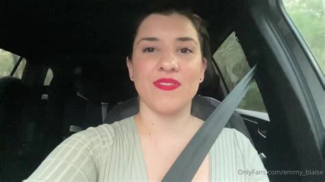 Emmy Blaise Giving Hubby A Blowjob In The Car Hubby Was So Horny After