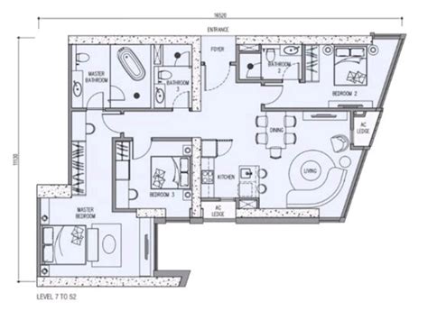 Star-Residences-Floor-Plan-1399-sq-ft | Kuala Lumpur (KLCC) LUXURY ...